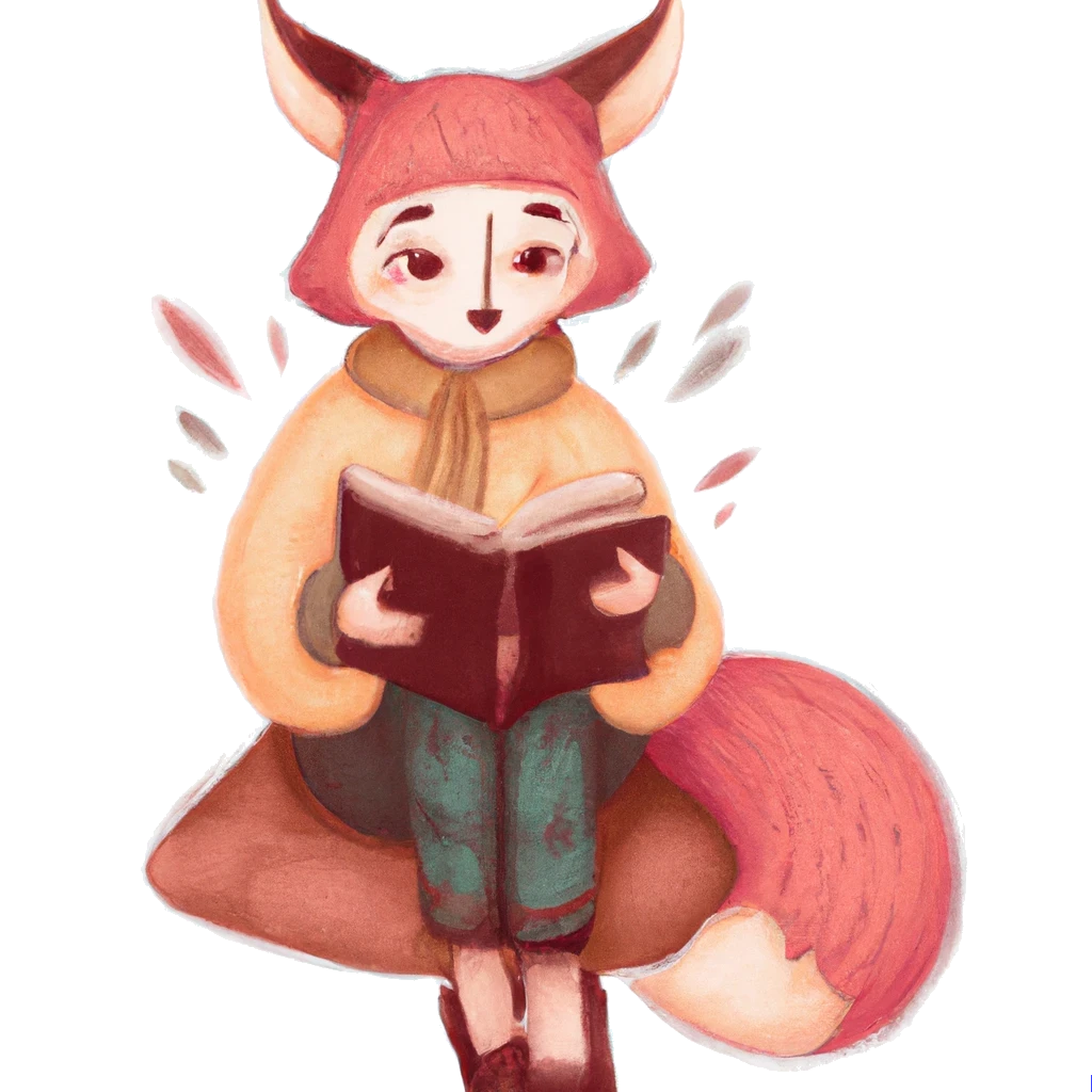 Fox reading a story.